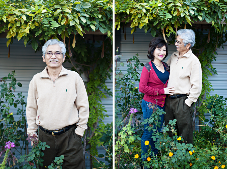 Garden love shoot portraits in Dallas, TX