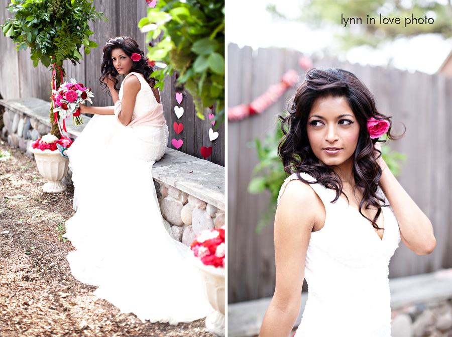 Sweet Dallas Bridal Portraits with Hearts