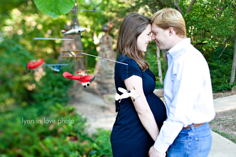 Dallas maternity session with toy planes