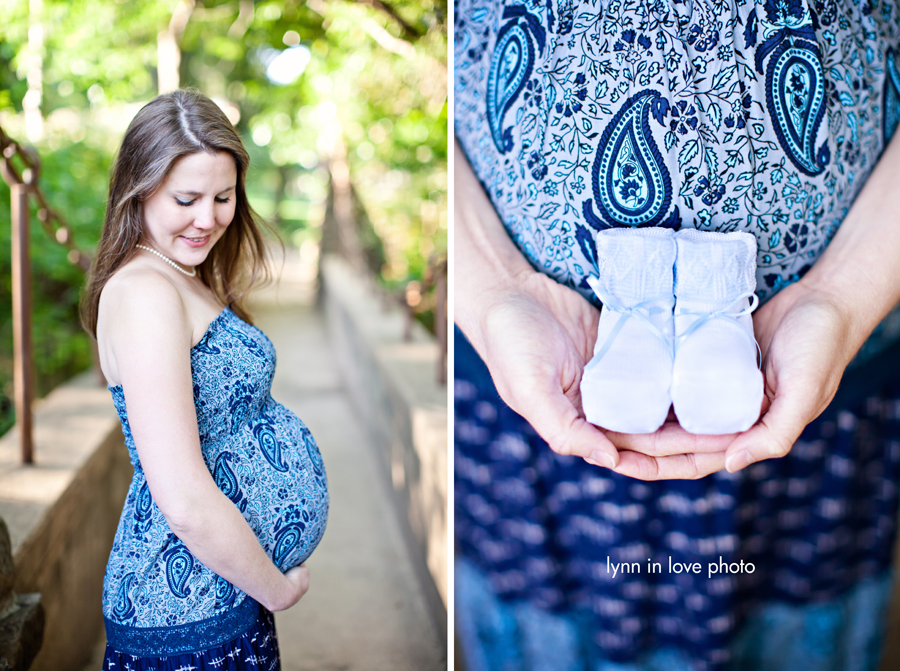 Dallas mom with baby booties