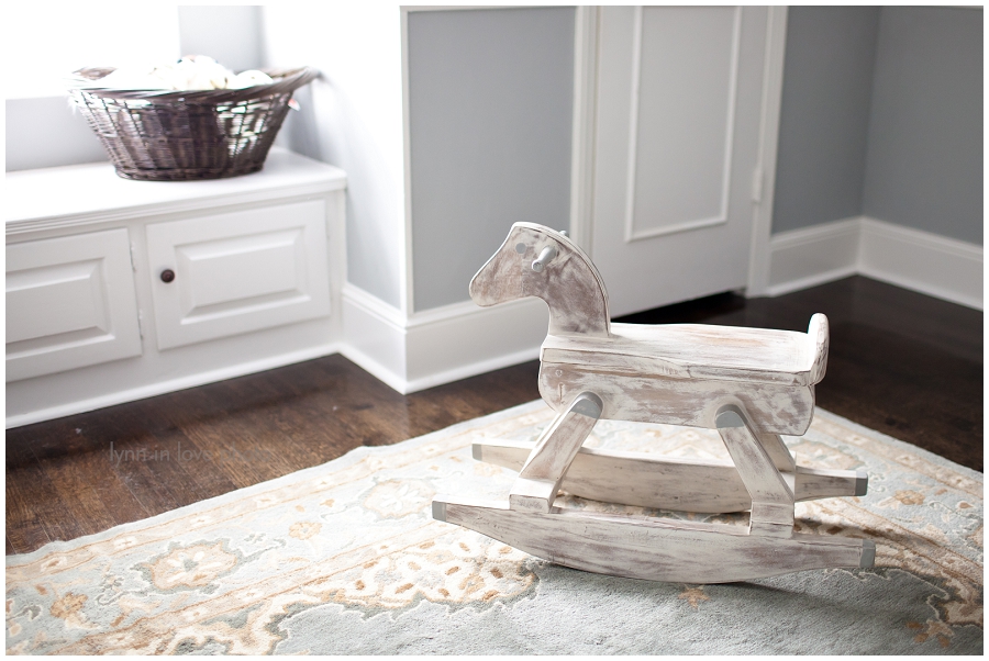 Nursery with wooden horse