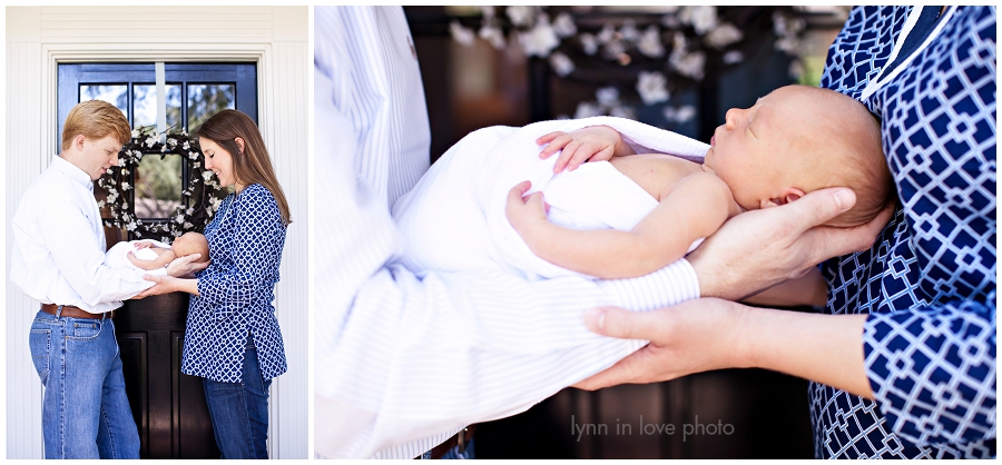Family protraits with newborn