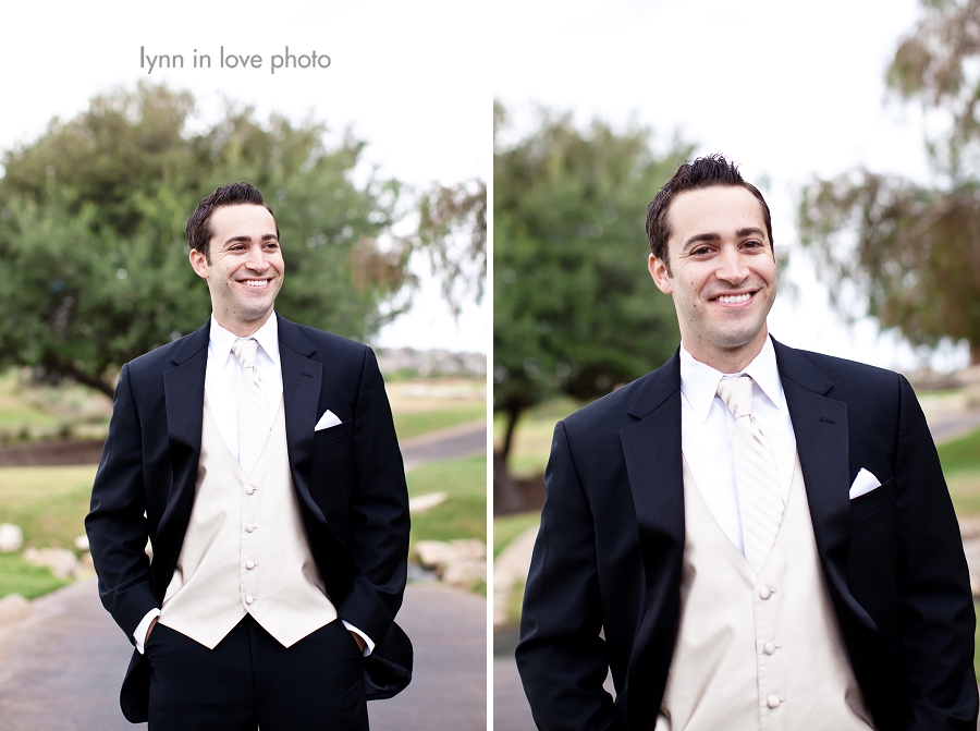 Handsome groom at the UT golf course