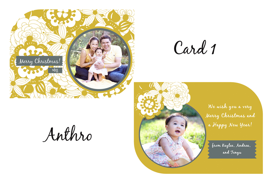 blog2011-Card1---Anthro Anthropologie style Christmas Card by Lynn in Love Photo, Dallas Baby Photographer