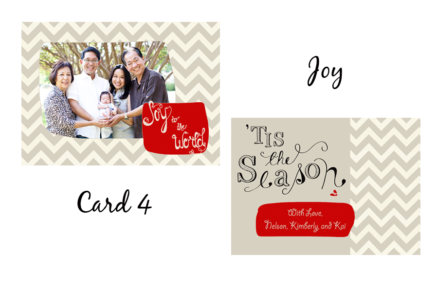 blog2011-Card4---Joy Chic and bright Christmas Card by Lynn in Love Photo, Dallas Baby Photographer
