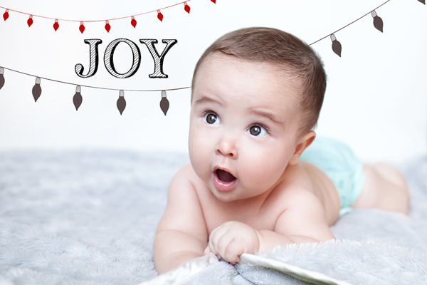 Overlay style Christmas Card by Lynn in Love Photo, Dallas Baby Photographer