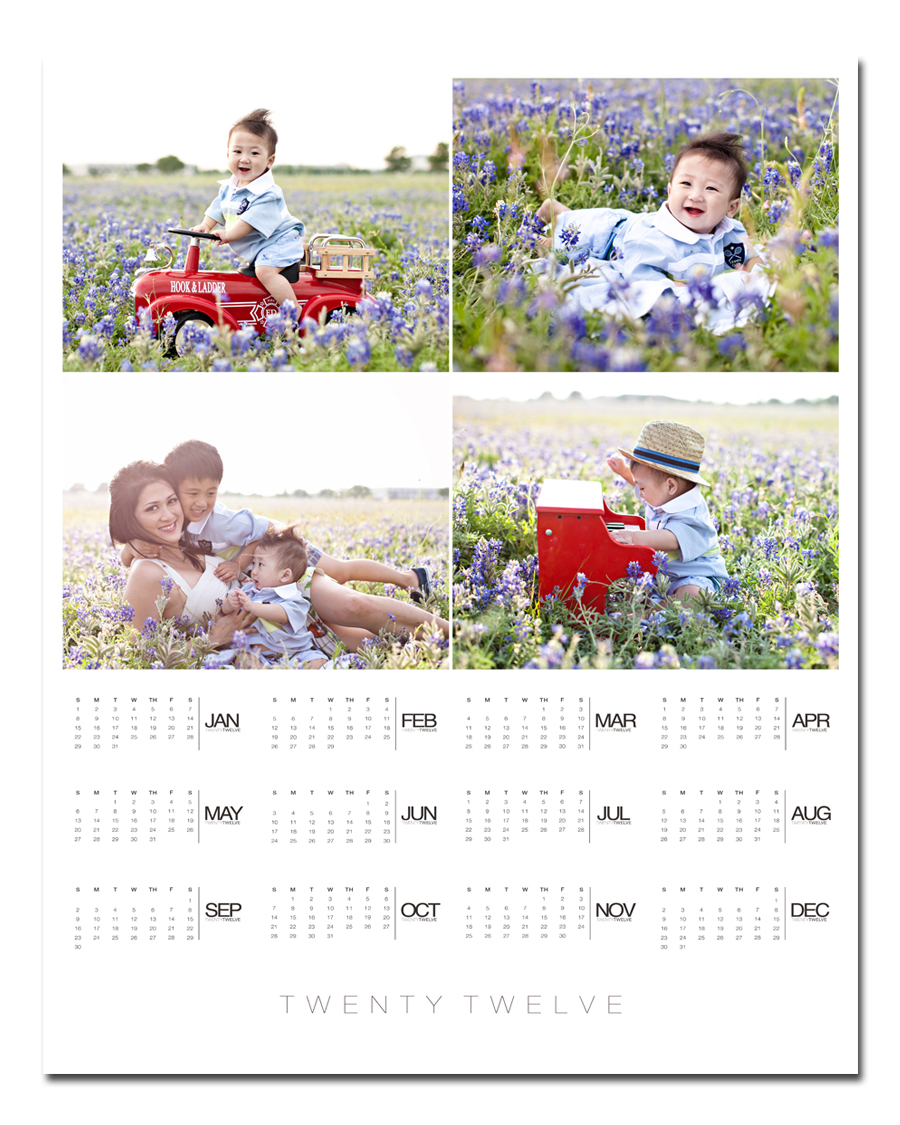 16x20template2a POSTER Calendar with Lynn in Love Photo Babies, Dallas Baby Photographer