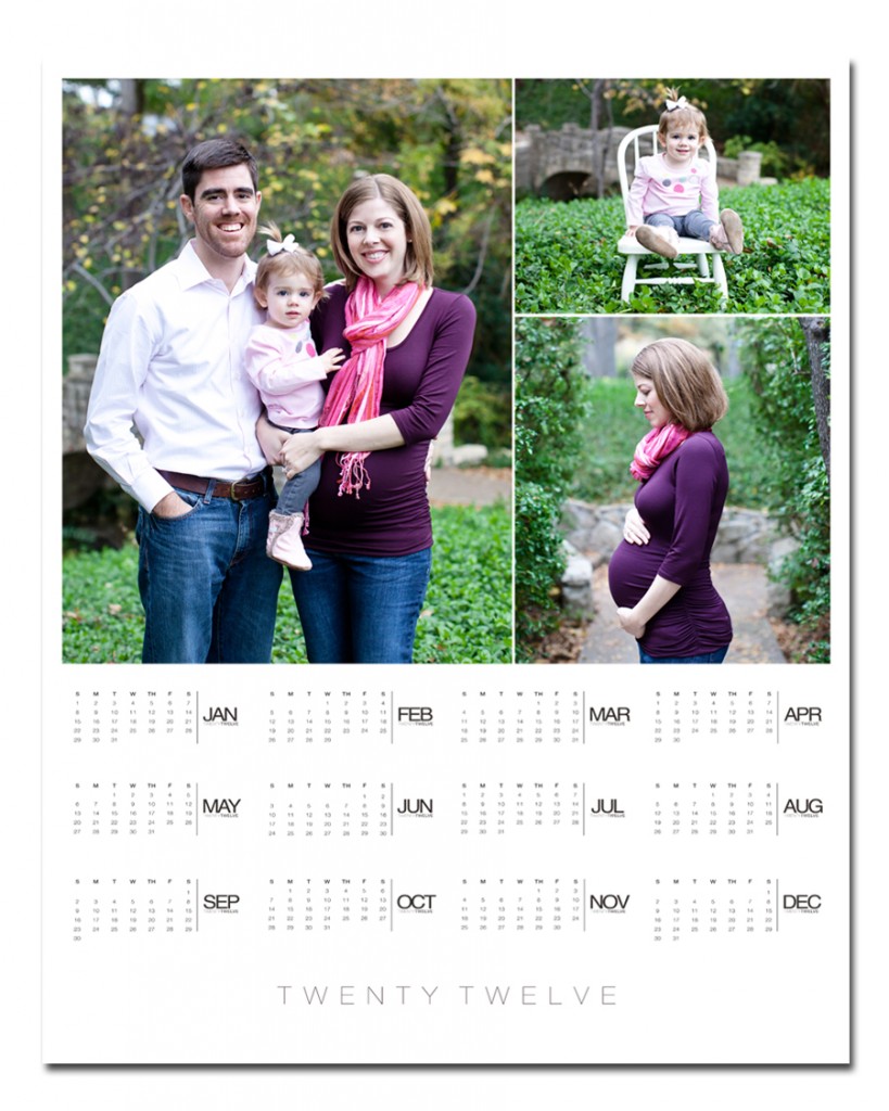 16x20template3a POSTER Calendar with Lynn in Love Photo Babies, Dallas Baby Photographer
