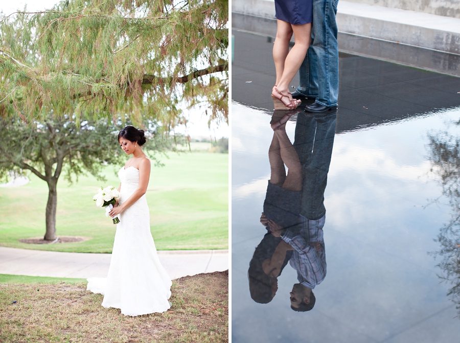 Lynn in Love Photo, Dallas Wedding Photographer with reflection