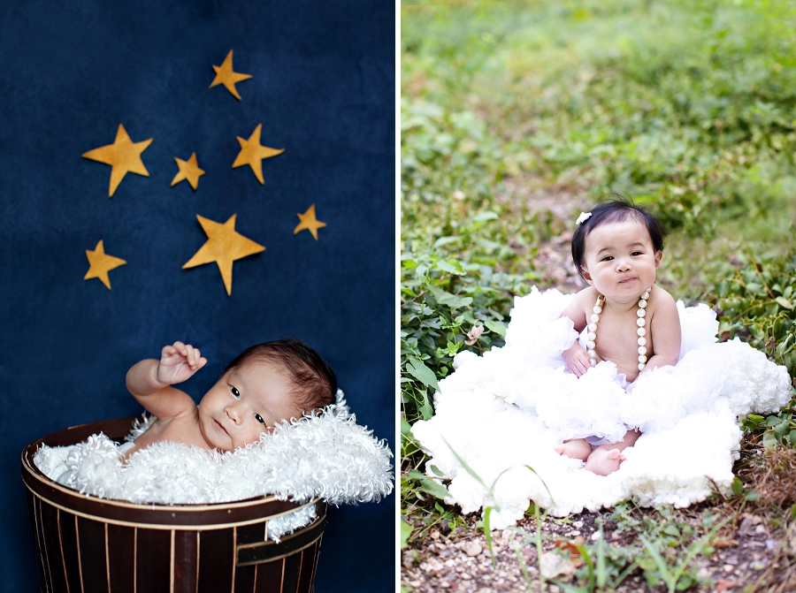 Lynn in Love Photo, Dallas Maternity Photographer with Asian babies and basket