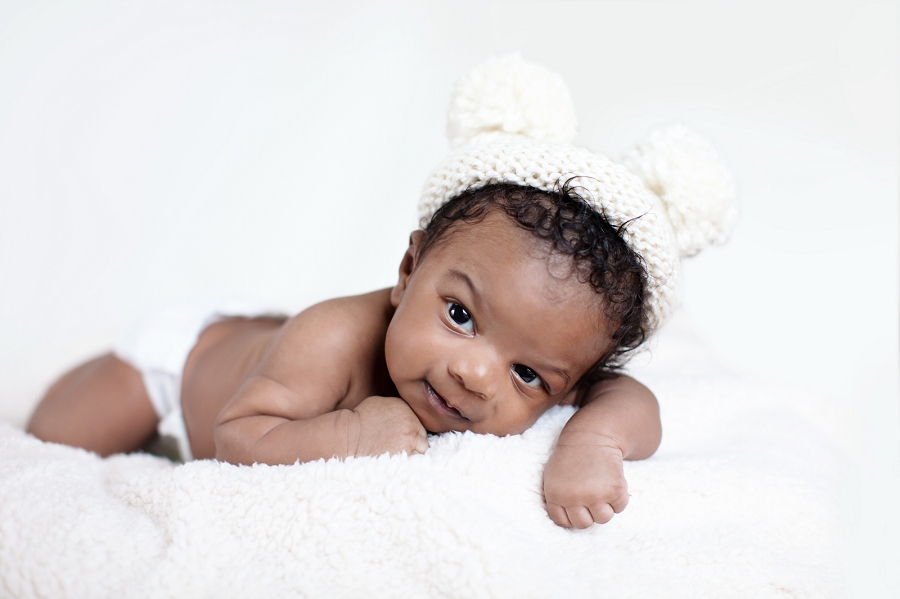 Lynn in Love Photo, Dallas Baby Photographer with bear hat
