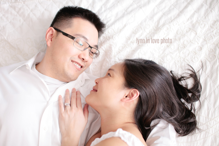 Lan_Maternity_Blog_006 Lan's soft and romantic maternity session with white dress and husband by Lynn in Love Photo, Dallas Maternity Photographer
