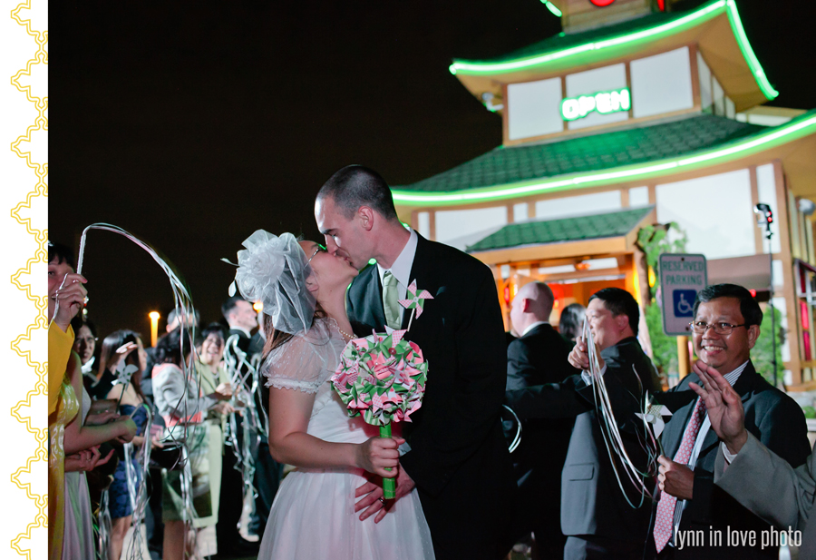 vMinh & Thomas's wedding reception at Japan House by Lynn in Love Photo, Dallas Wedding Photographer