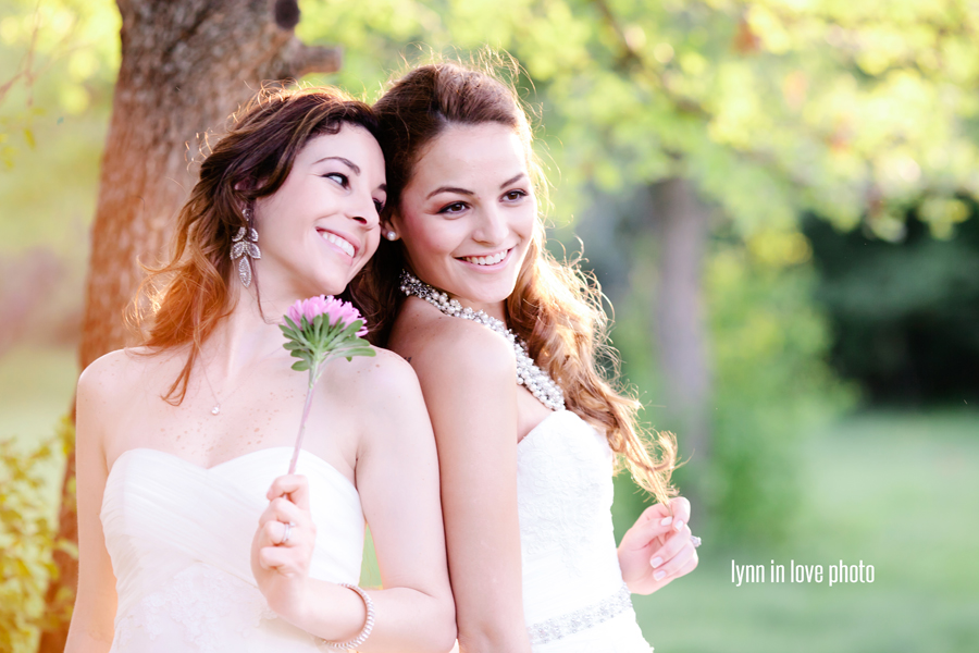 Gabi is a Brazil bride in her Texas Vintage Outdoor Bridals with her Brazilian Sister by Lynn in Love Photo, Dallas Wedding Photographer