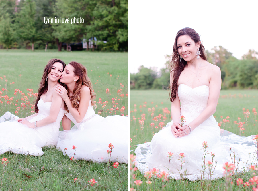 Gabi is a Brazil bride in her Texas Vintage Outdoor Bridals with her Brazilian Sister by Lynn in Love Photo, Dallas Wedding Photographer