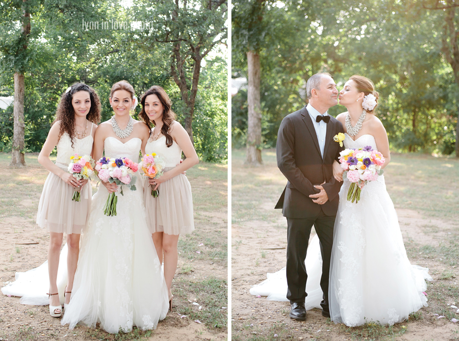 Gabi and Oscar's Vintage Glam Outdoor Wedding with family shots by Lynn in Love Photo, Dallas Wedding Photographer