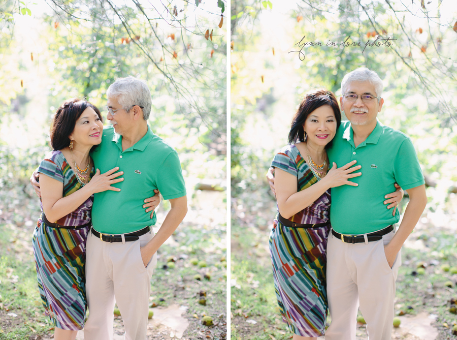 Mom and Dad Holiday Love Shoot at outdoor studio with colorful outfits by Lynn in Love Photographer, Dallas Ft. Worth Portrait Photographer