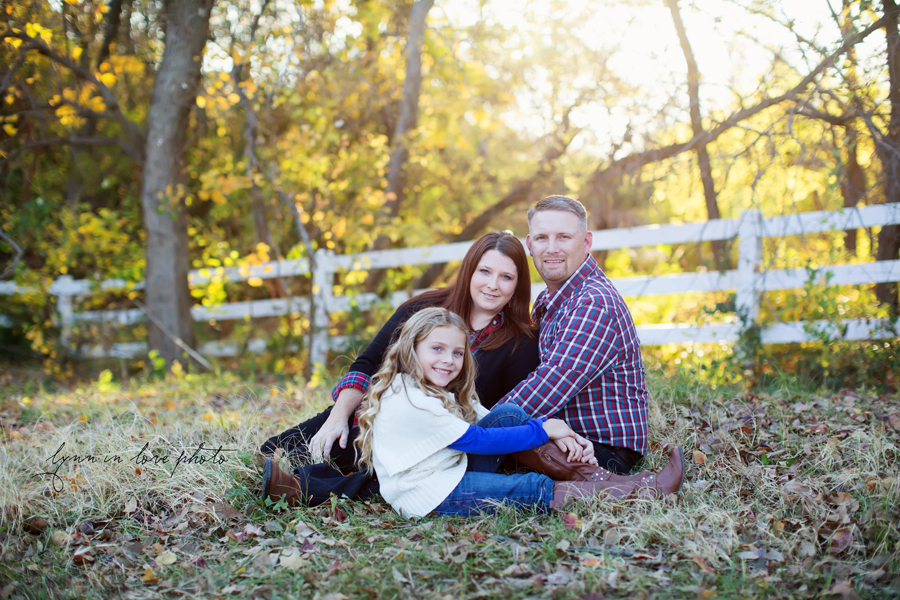 Fall Texas family portraits with plaid and fall leaves by Lynn in Love Photo, Dallas and Houston Family Photographer