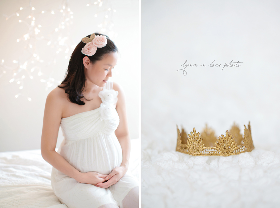 beautiful white maternity session by Lynn in Love Photo, Dallas and Houston Maternity Photographer