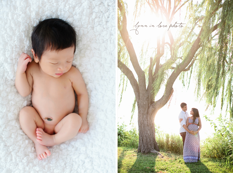 Sunrise maternity session with weeping willow by Lynn in Love Photo, Dallas and Houston Maternity Photographer